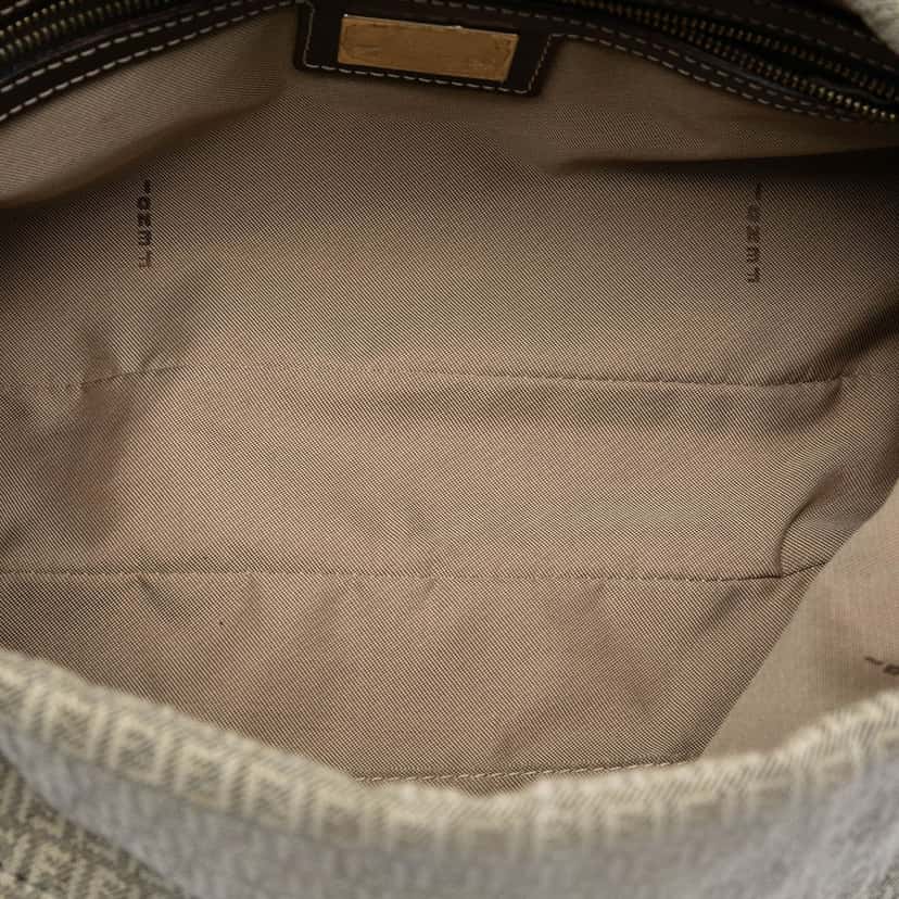 Fendi Micro Zucchino Canvas Double Flap Shoulder Bag Other Very good condition - Model View
