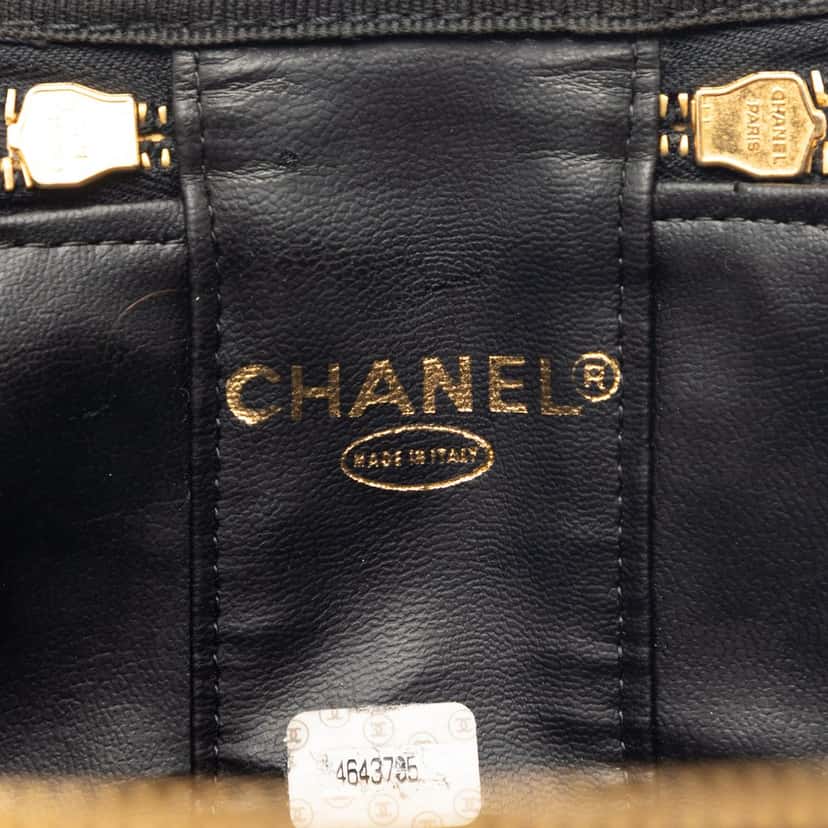 Chanel CC Caviar Vanity Bag Black Leather Very good condition - Box View