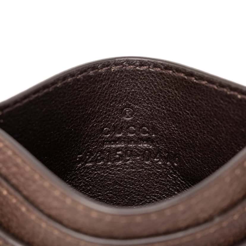 Gucci GG Supreme Web Ophidia Card Holder Beige Very good condition - Box View