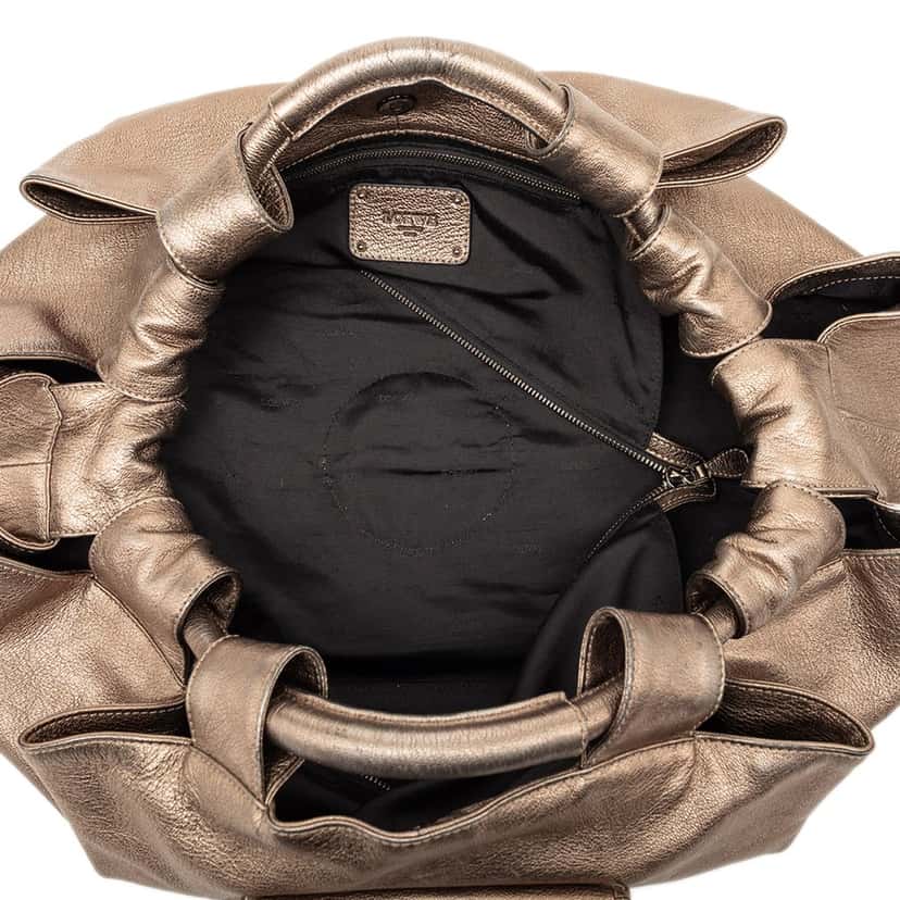 Loewe Metallic Nappa Anagram Aire Brown Leather Very good condition - Model View