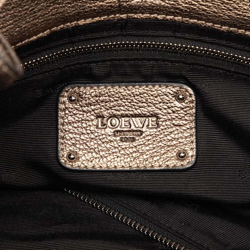 Loewe Metallic Nappa Anagram Aire Brown Leather Very good condition - Box View