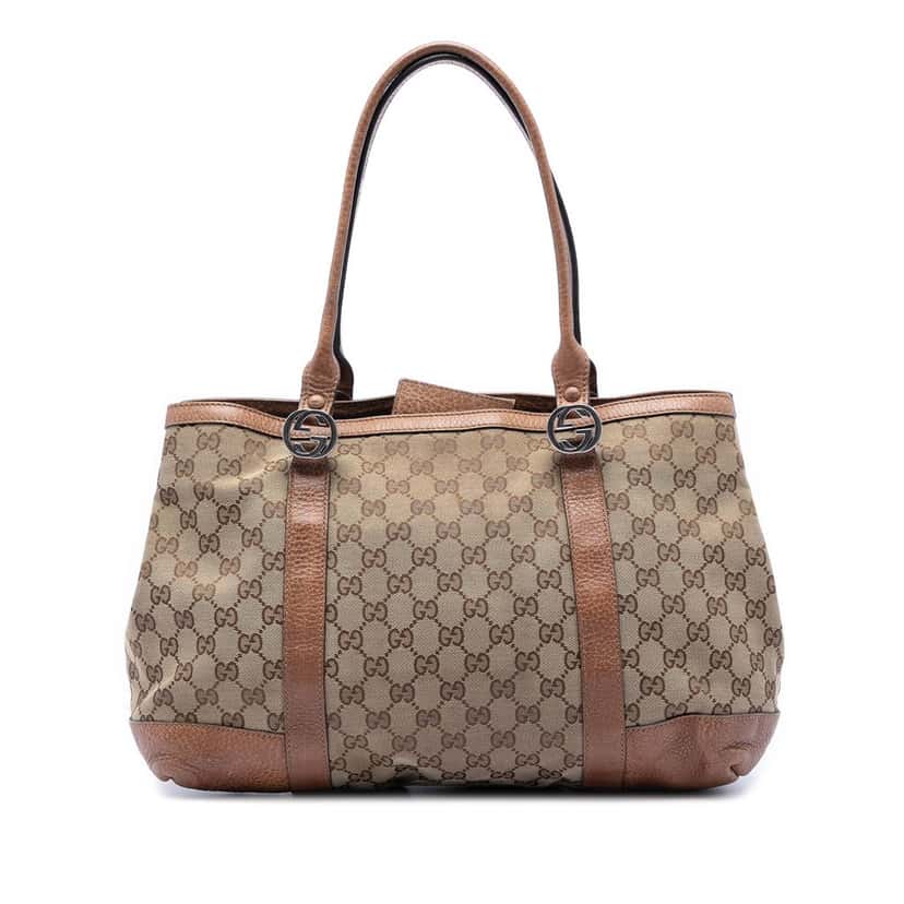 Gucci GG Canvas Miss GG Tote Beige Very good condition - Front View