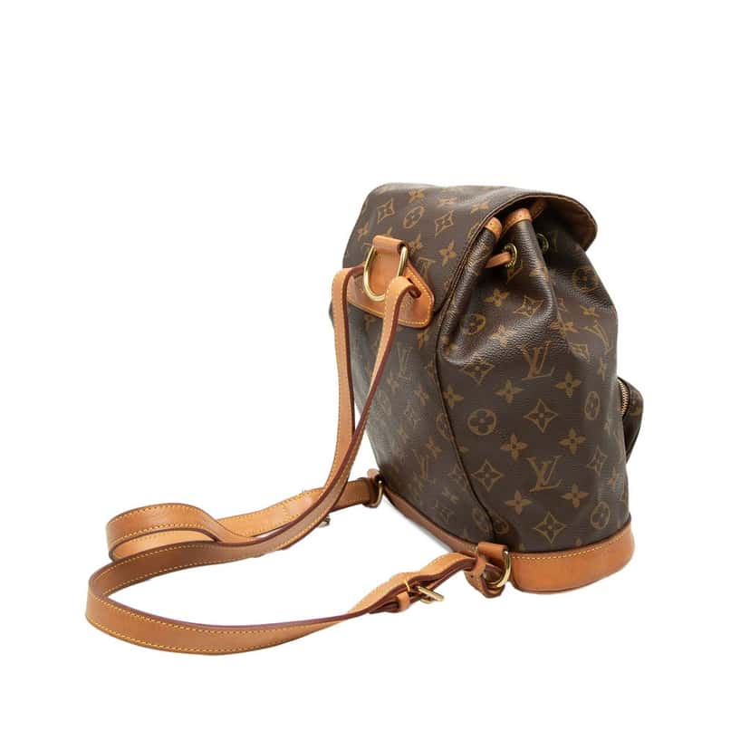 Louis Vuitton Monogram Montsouris MM Brown Very good condition - Back View