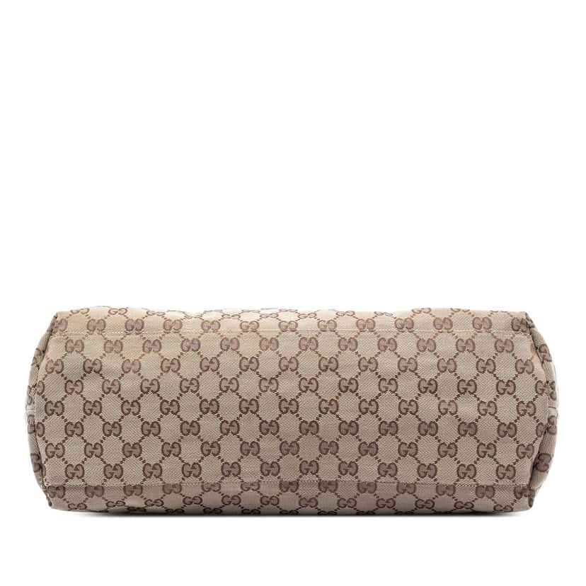 Gucci GG Canvas Web Tote Beige Very good condition - Inside View
