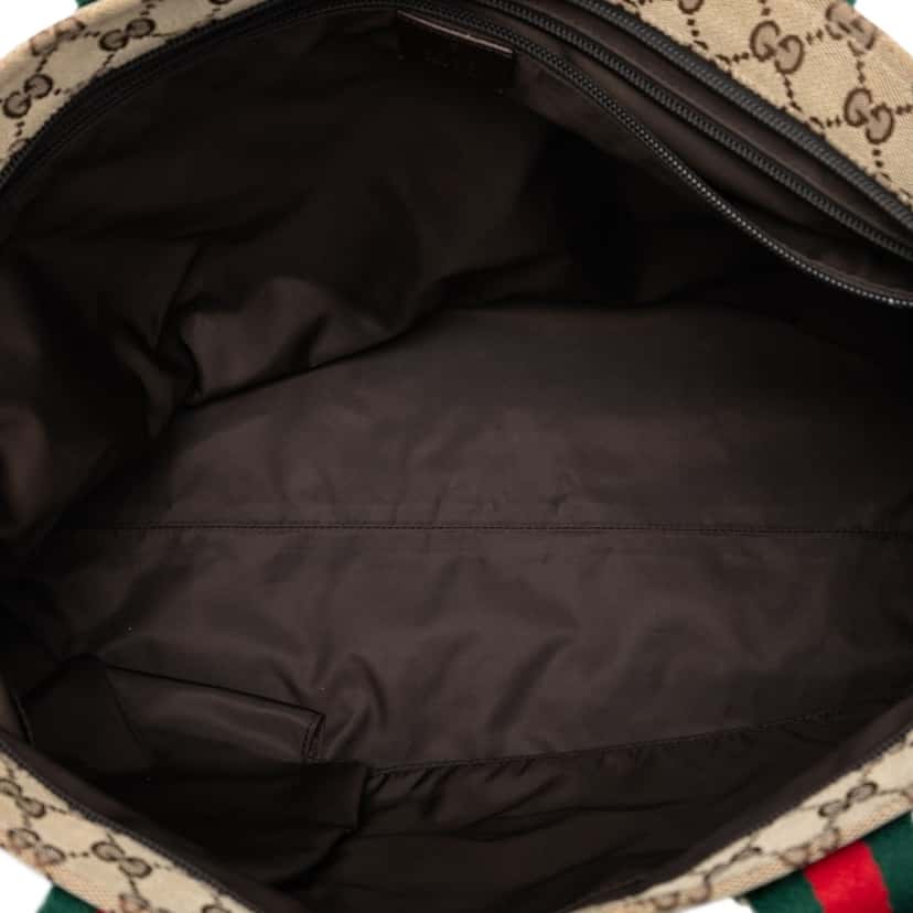 Gucci GG Canvas Web Tote Beige Very good condition - Model View