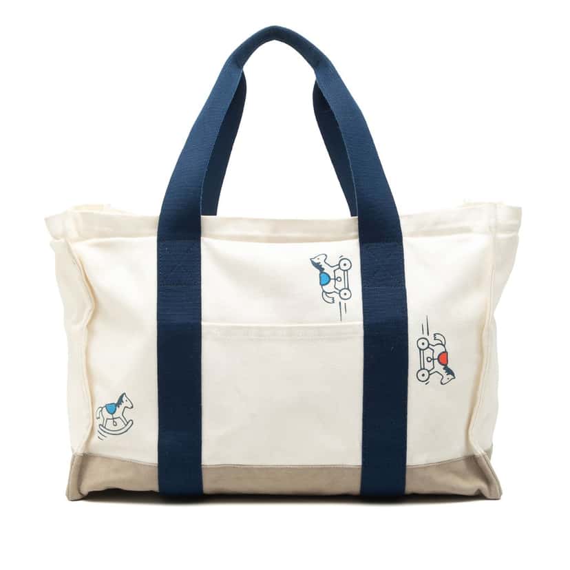 Hermès Canvas Adada Nappy Bag Brown Very good condition - Front View