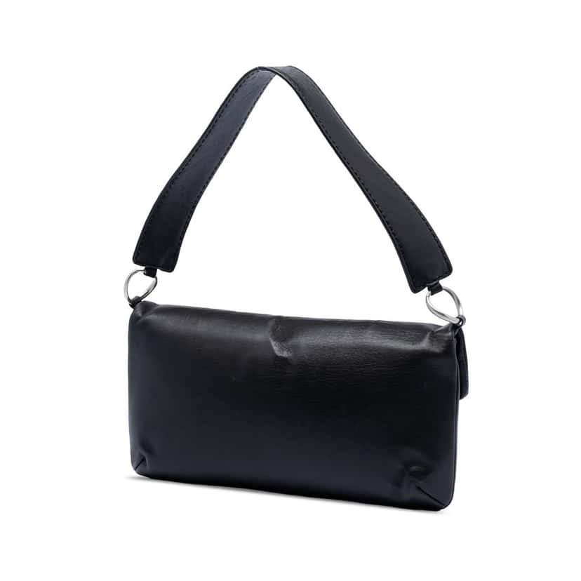 Chanel Chocolate Bar Calfskin Reissue 2.55 Flap Black Leather Very good condition - Back View