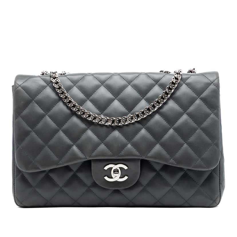 Chanel Jumbo Classic Lambskin Bijoux Chain Single Flap Other Leather Very good condition - Front View
