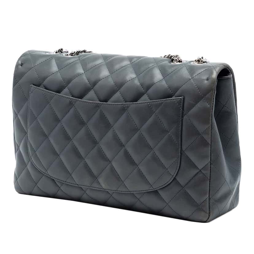 Chanel Jumbo Classic Lambskin Bijoux Chain Single Flap Other Leather Very good condition - Back View