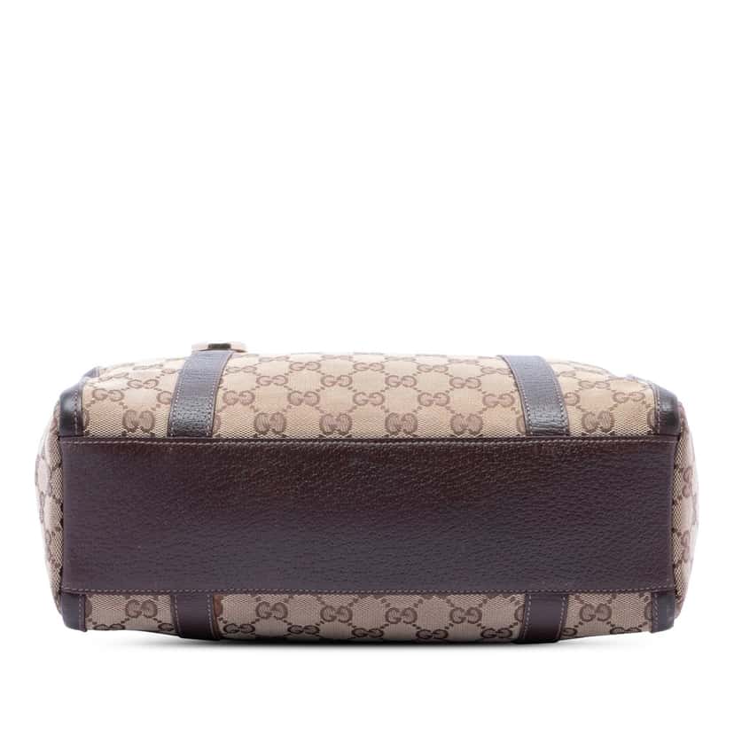 Gucci GG Canvas Abbey D Ring Boston Bag Beige Very good condition - Inside View