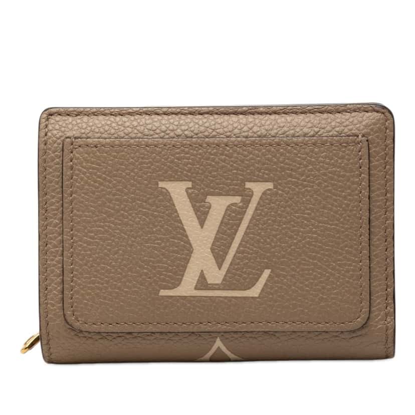 Louis Vuitton Bicolor Monogram Empreinte Giant Clea Wallet Beige Leather Very good condition - Front View