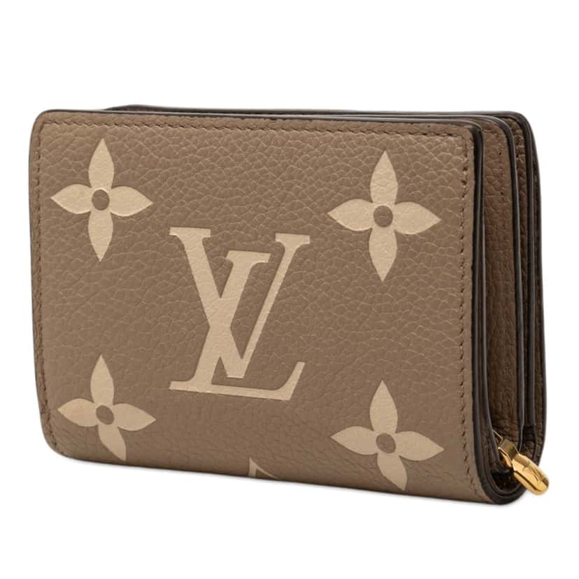 Louis Vuitton Bicolor Monogram Empreinte Giant Clea Wallet Beige Leather Very good condition - Back View