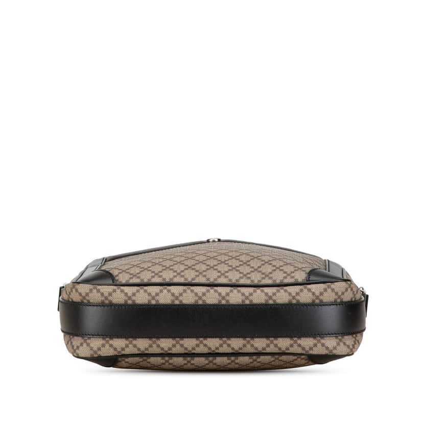 Gucci Diamante Coated Canvas Zip Crossbody Beige Very good condition - Inside View