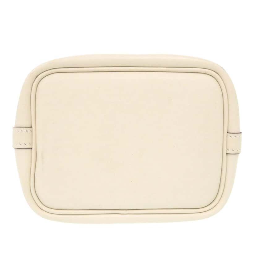 Hermès Micro Swift Lucky Daisy Picotin Lock 14 White Leather Very good condition - Box View