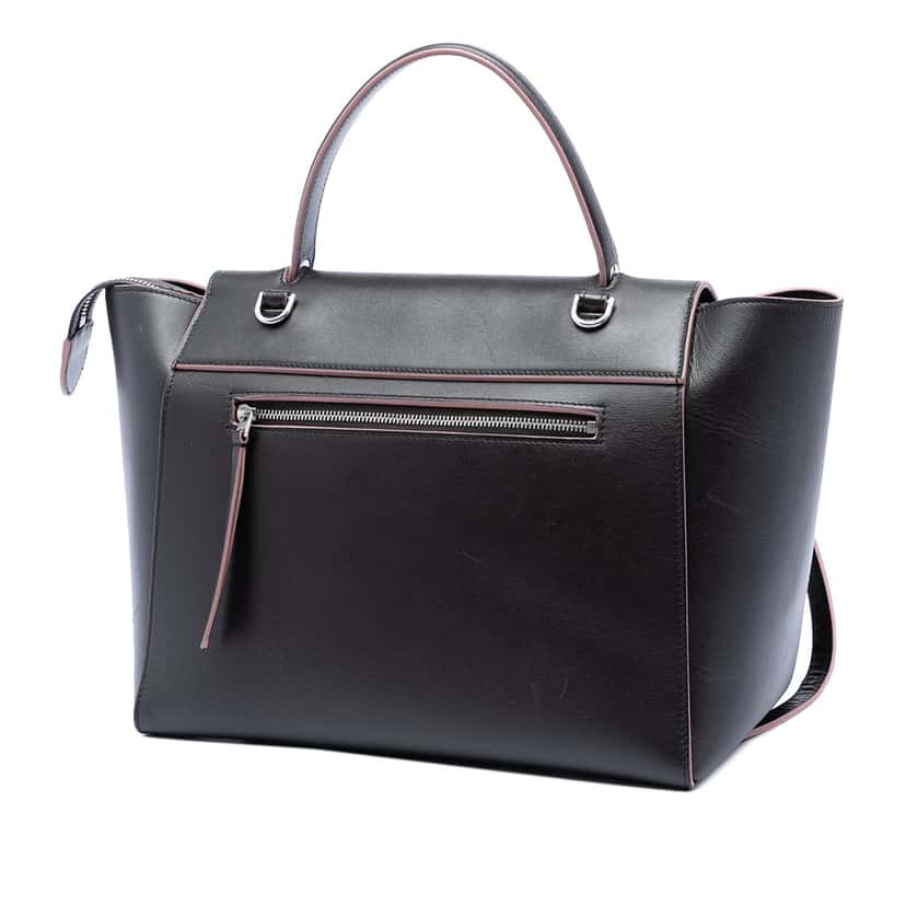 Celine Mini Smooth Calfskin Belt Bag Black Leather Very good condition - Back View