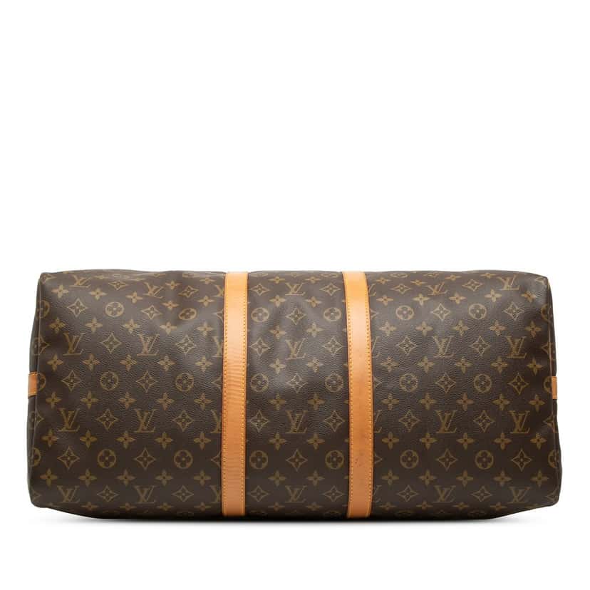 Louis Vuitton Monogram Keepall Bandouliere 55 Brown Good condition - Inside View