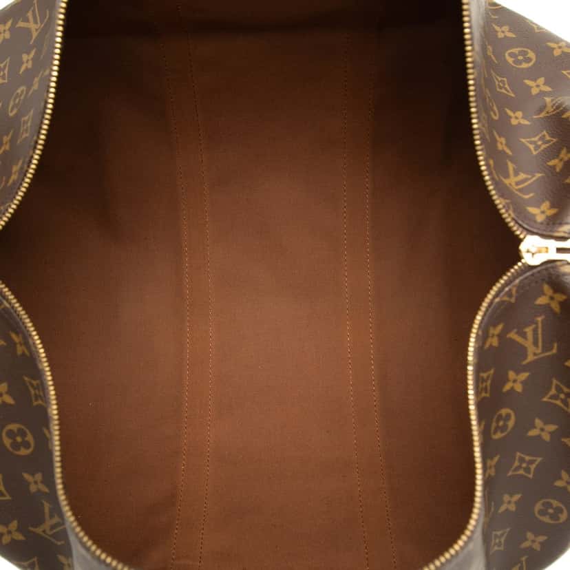 Louis Vuitton Monogram Keepall Bandouliere 55 Brown Good condition - Model View