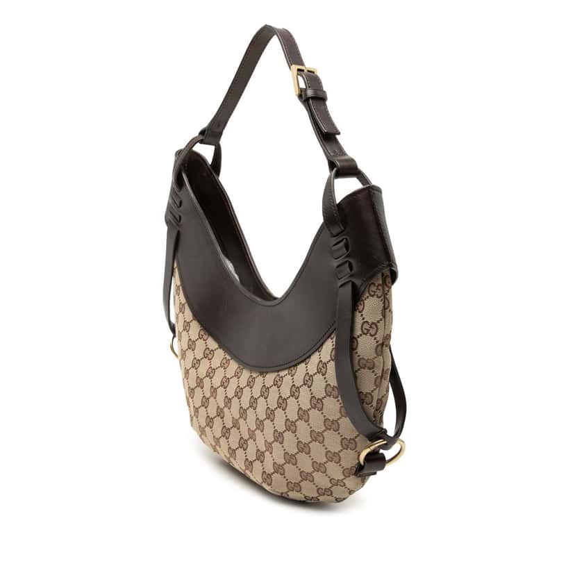 Gucci GG Canvas Hobo Beige Very good condition - Back View