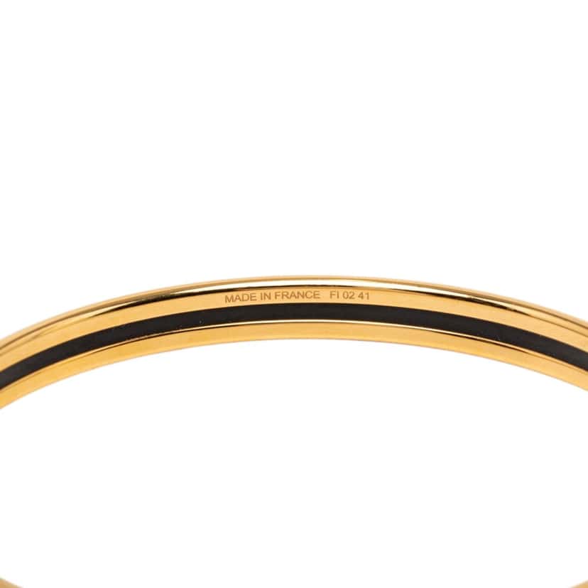 Hermès Extra Narrow Enamel Uni Bangle 65 Beige Very good condition - Box View