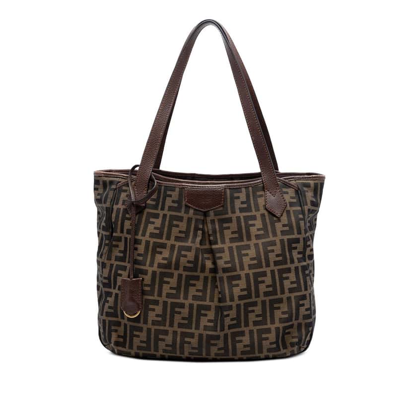 Fendi Zucca Canvas Grande Shopping Tote Brown Very good condition - Front View