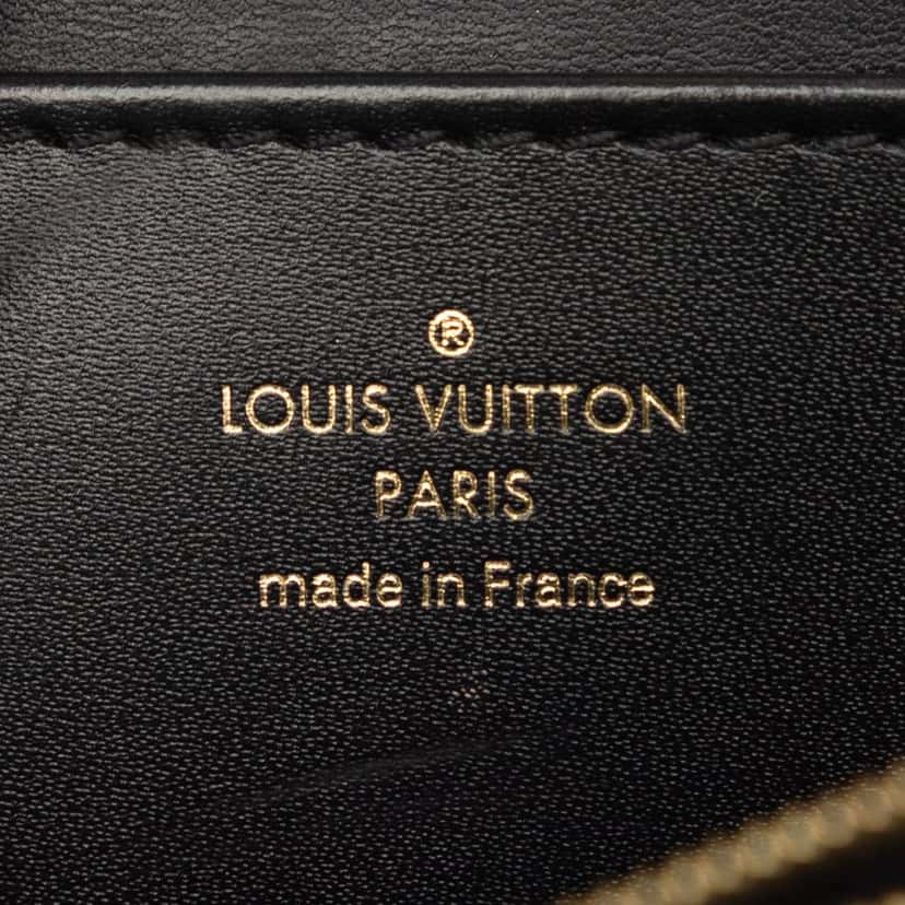 Louis Vuitton Grained Smooth Calfskin Rose Des Vents MM Black Leather Very good condition - Box View