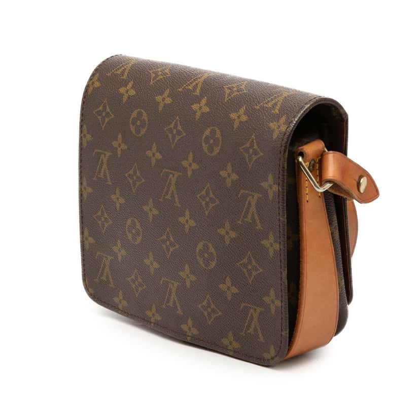 Louis Vuitton Monogram Cartouchiere MM Brown Very good condition - Back View