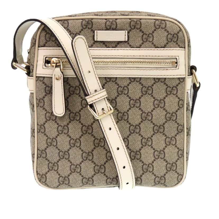 Gucci GG Supreme Crossbody Beige Very good condition - Front View