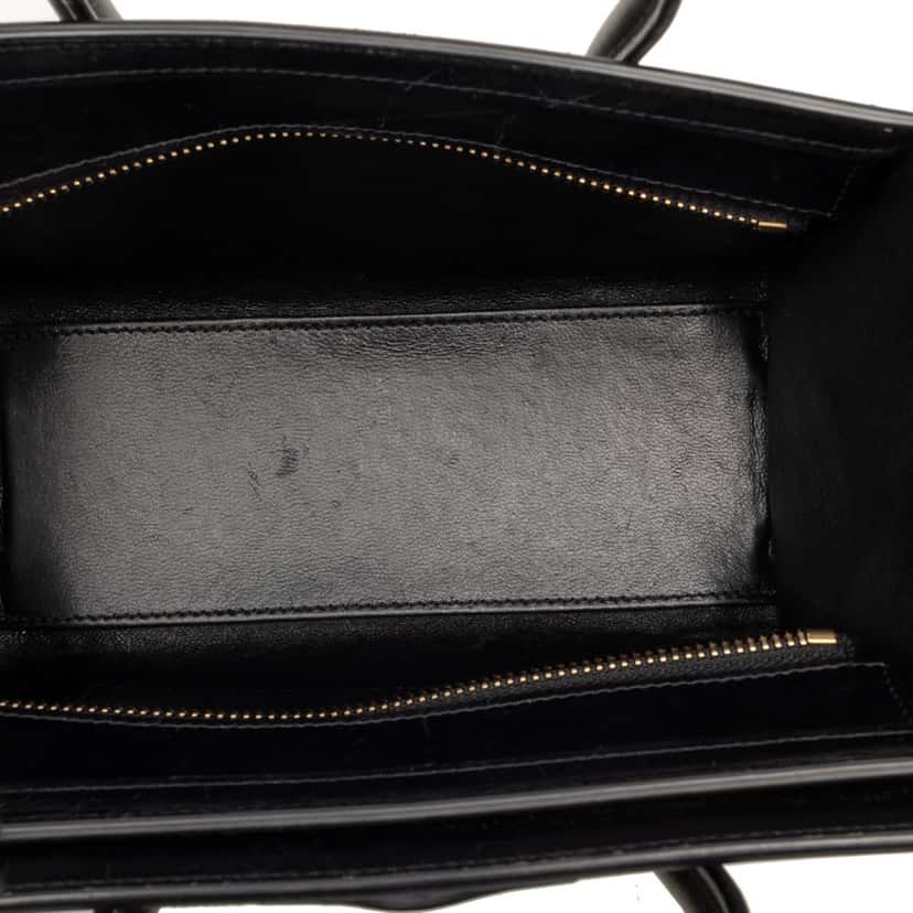 Celine Nano Tricolor Leather Luggage Tote Brown Leather Very good condition - Model View