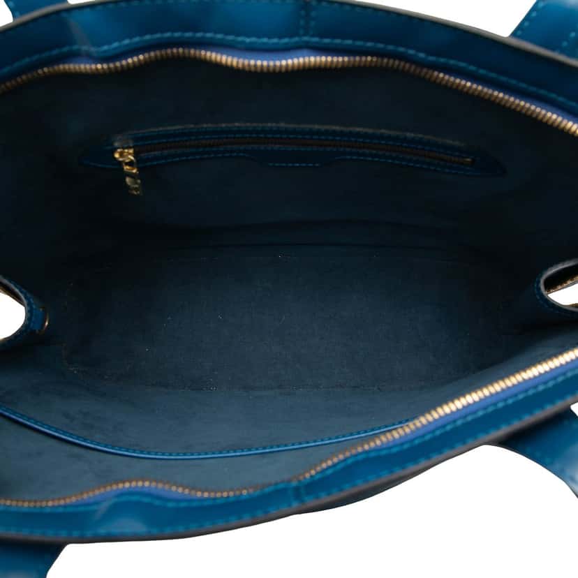 Louis Vuitton Epi Lussac Blue Leather Very good condition - Model View