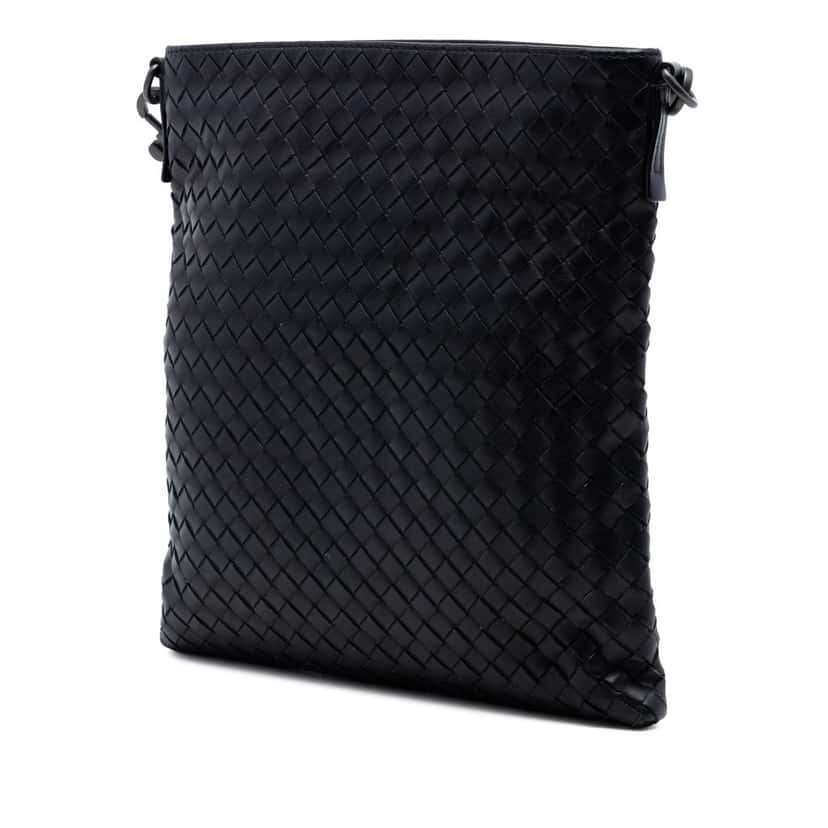 Bottega Veneta Nappa Intrecciato VN Crossbody Black Leather Very good condition - Back View