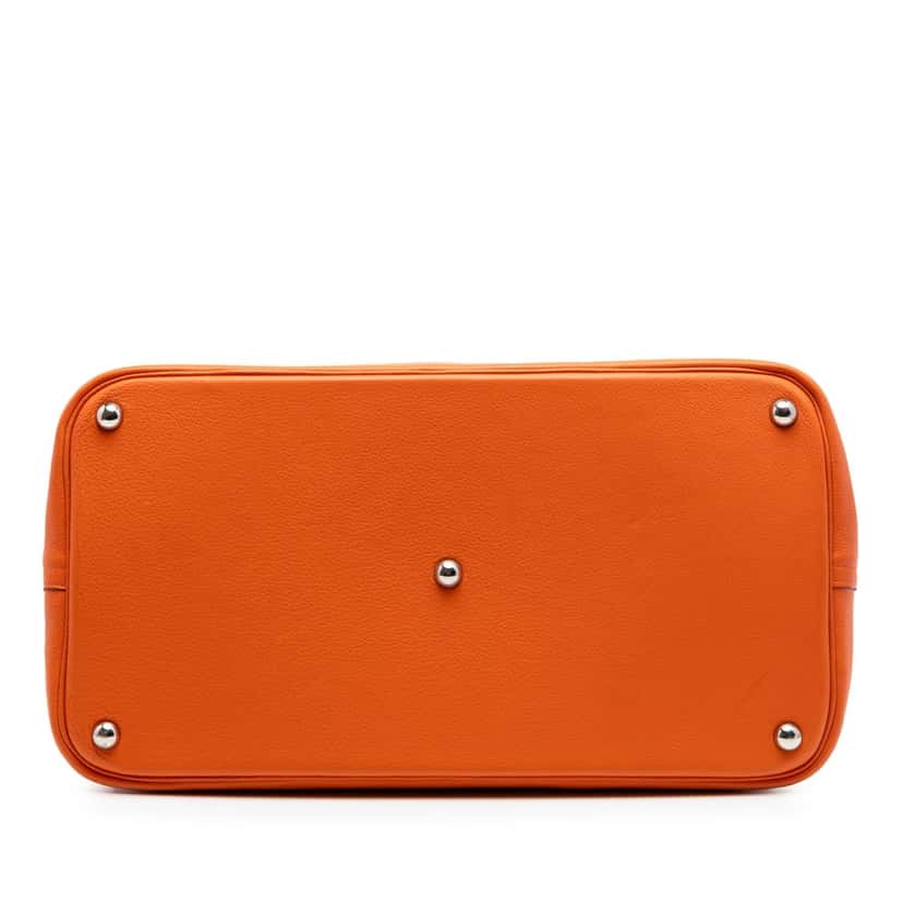 Hermès Clemence Bolide 45 Orange Leather Very good condition - Inside View