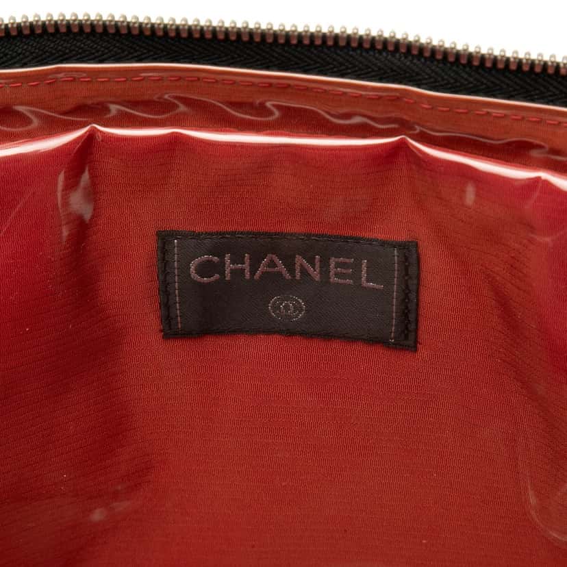 Chanel Old Travel Line Nylon Handbag Black Very good condition - Box View