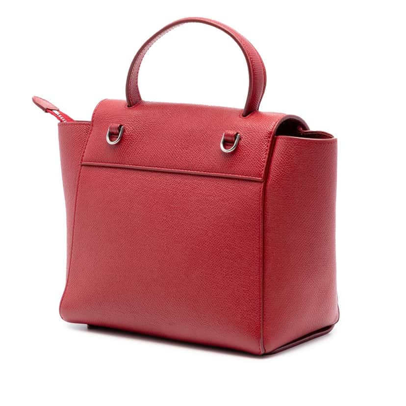 Celine Nano Grained Calfskin Belt Bag Red Leather Very good condition - Back View