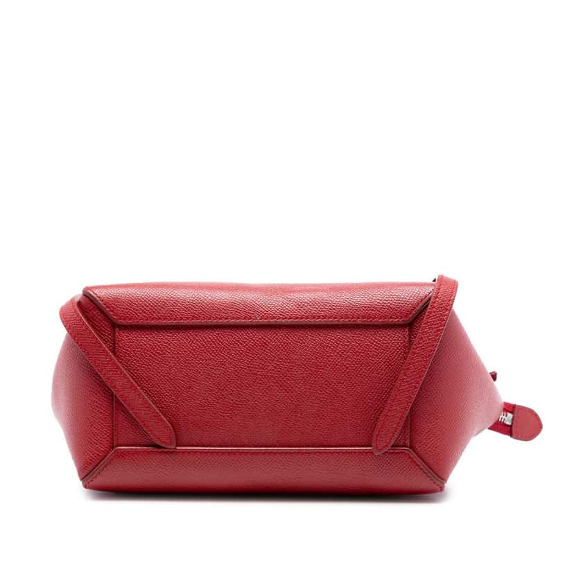 Celine Nano Grained Calfskin Belt Bag Red Leather Very good condition - Inside View