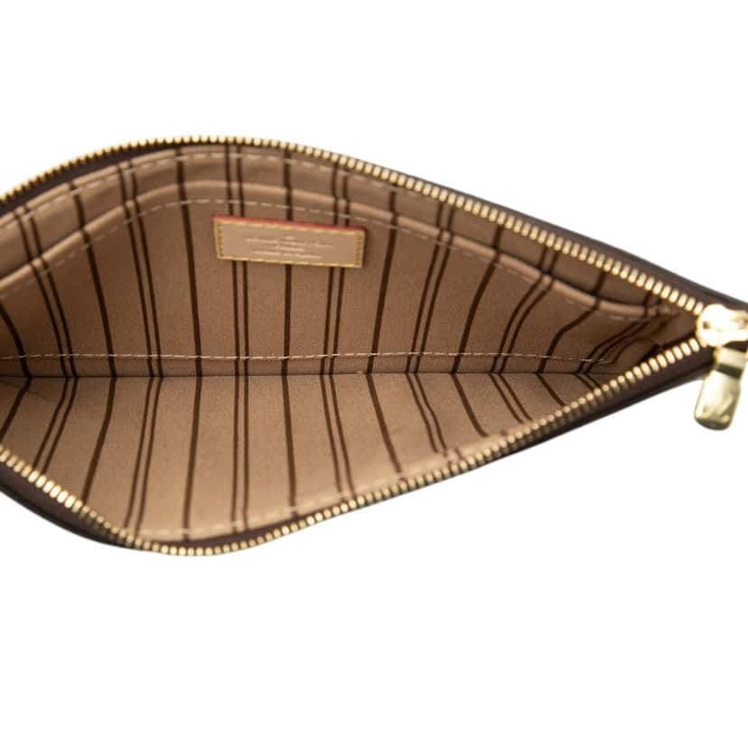 Louis Vuitton Monogram Neverfull MM Pouch Brown Very good condition - Model View