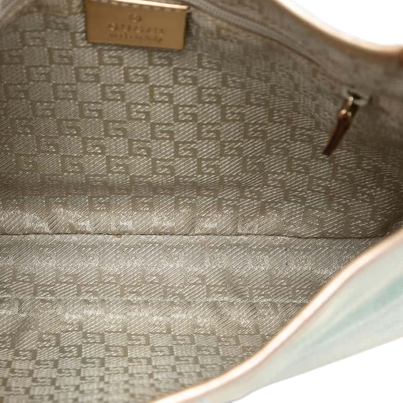 Gucci Canvas Web Jackie Shoulder Bag Green Very good condition - Model View