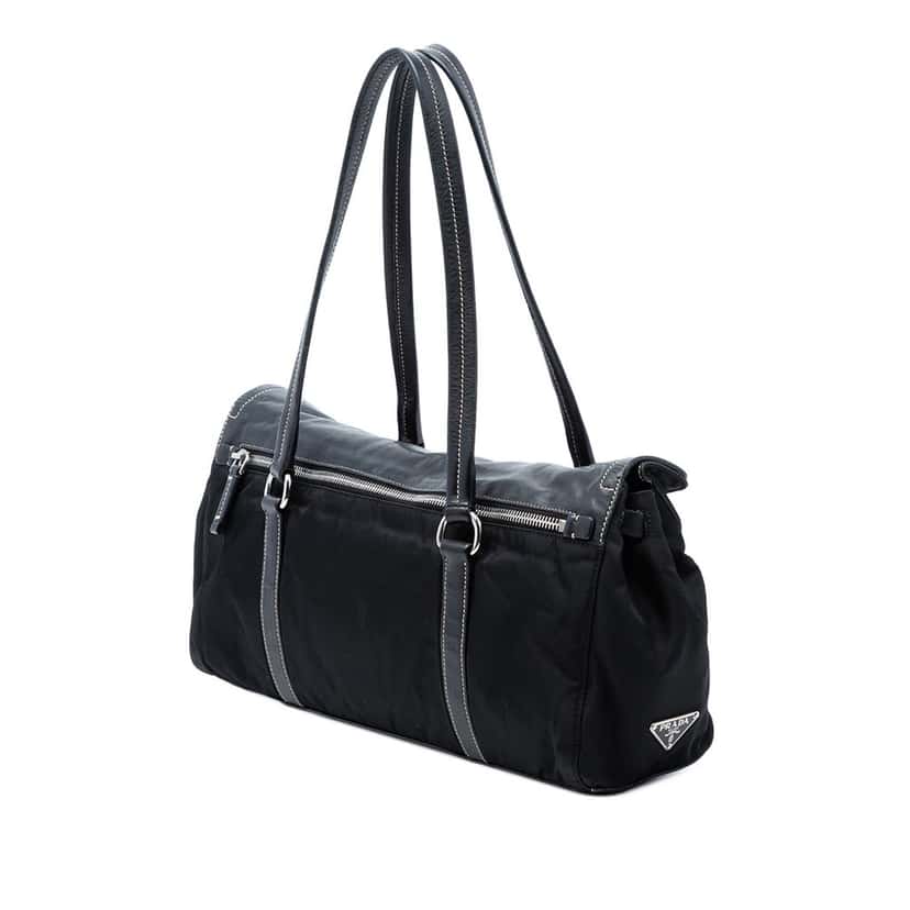 Prada Tessuto Easy Shoulder Bag Black Very good condition - Back View