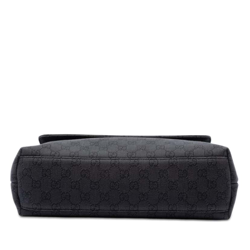 Gucci GG Denim Messenger Bag Black Very good condition - Inside View