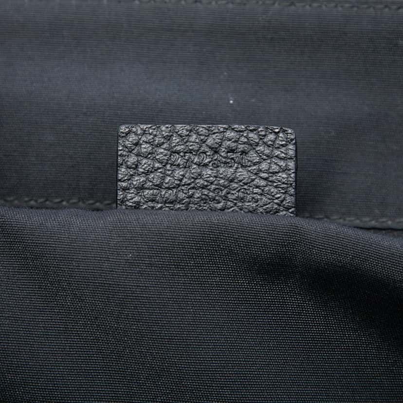 Gucci GG Denim Messenger Bag Black Very good condition - Box View