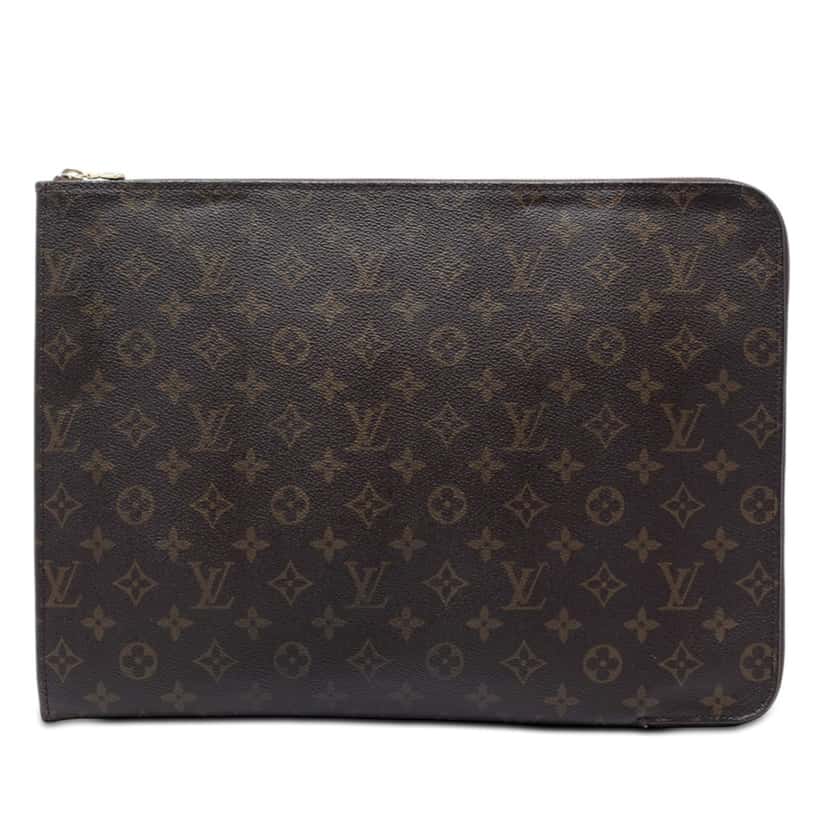 Louis Vuitton Monogram Poche Documents Portfolio Brown Very good condition - Front View