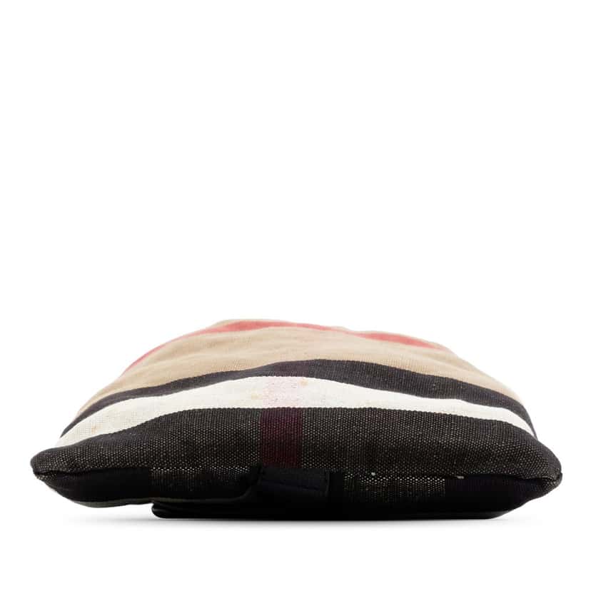 Burberry Mega Check Canvas Drawstring Backpack Brown Very good condition - Inside View