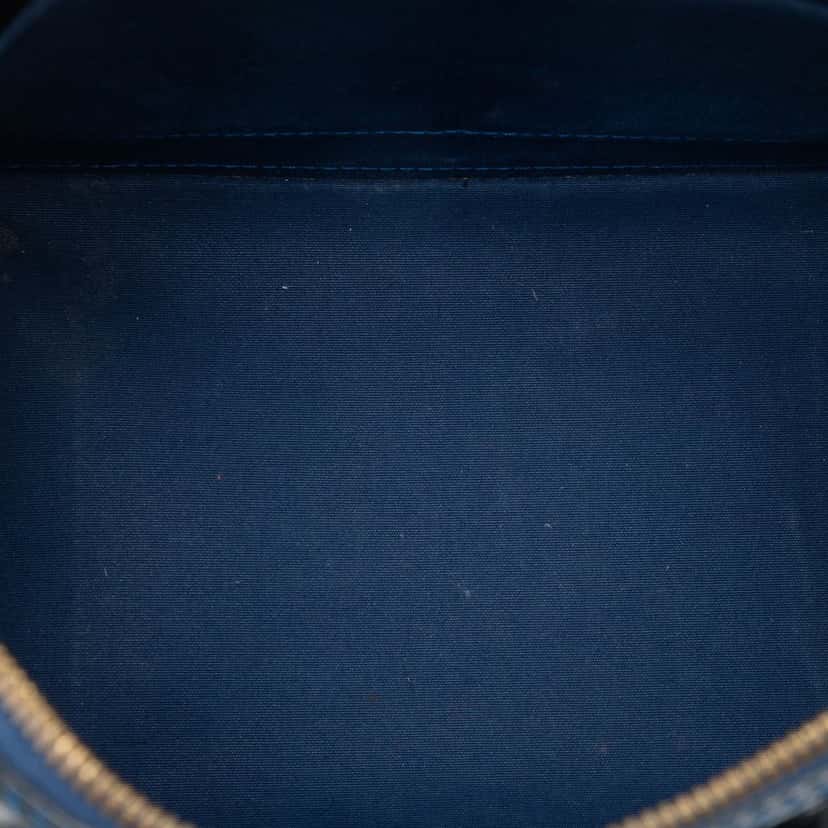 Louis Vuitton Monogram Vernis Alma PM Blue Leather Very good condition - Model View