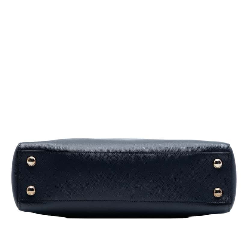 Prada Saffiano Lux Open Convertible Tote Blue Leather Very good condition - Inside View