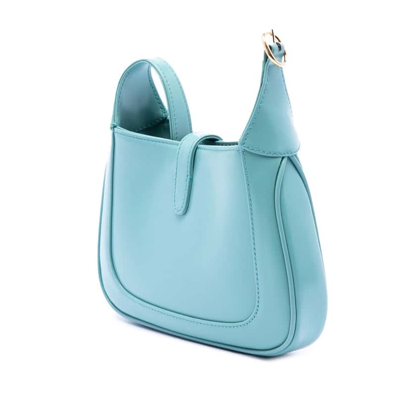 Gucci Mini Calfskin Jackie 1961 Crossbody Blue Leather Very good condition - Back View