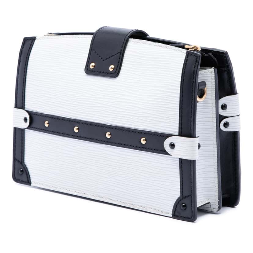 Louis Vuitton Epi Trunk Clutch White Leather Very good condition - Back View