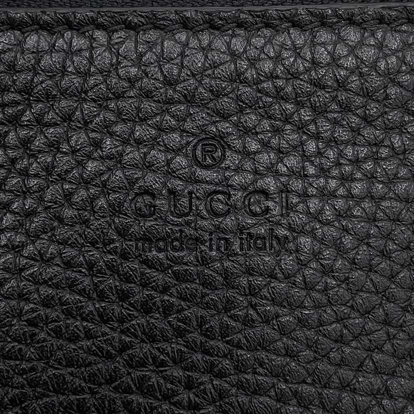 Gucci Small Grained Calfskin Totissima Reversible Tote Black Leather Very good condition - Box View