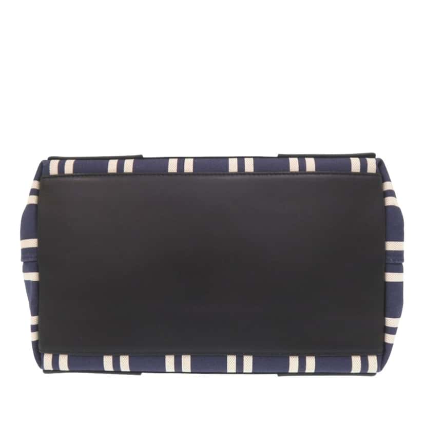 Balenciaga Canvas Striped Navy Cabas S Blue Very good condition - Inside View