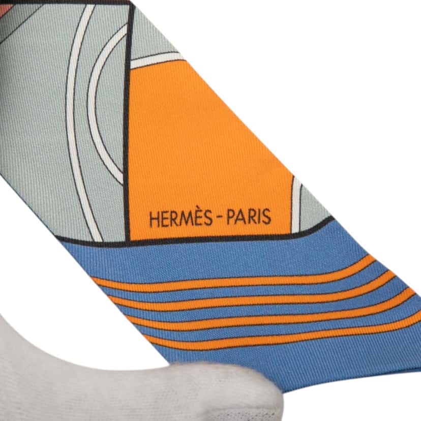 Hermès Hermes Sports Silk Twilly Scarf Pink Very good condition - Inside View