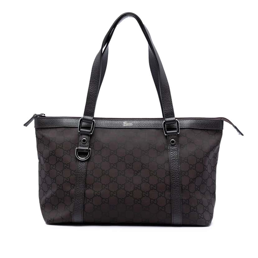 Gucci GG Canvas Abbey D Ring Tote Brown Very good condition - Front View