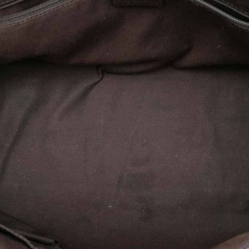 Gucci GG Canvas Abbey D Ring Tote Brown Very good condition - Model View